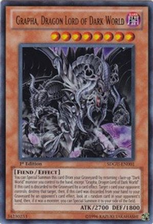 Grapha, Dragon Lord of Dark World (SDGU-EN001) - Structure Deck: Gates of the Underworld 1st Edition