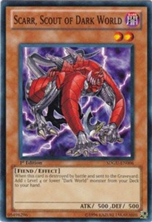 Scarr, Scout of Dark World (SDGU-EN006) - Structure Deck: Gates of the Underworld Unlimited