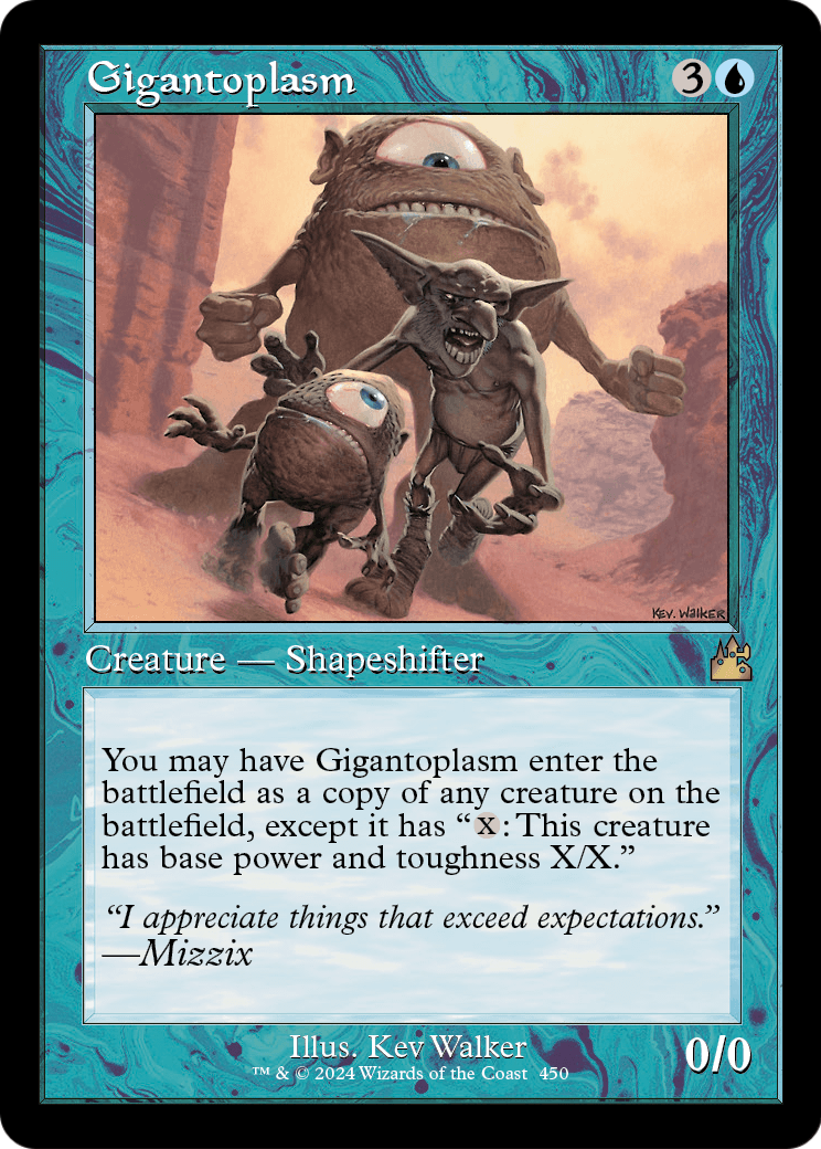 Gigantoplasm (Retro Frame) (RVR-450) - Ravnica Remastered Foil
