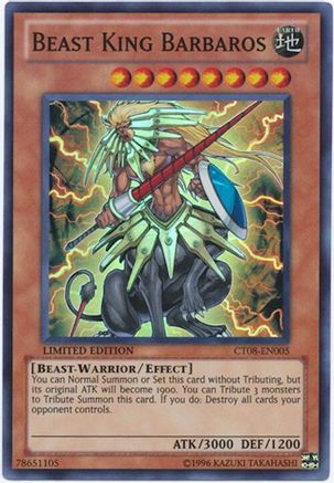 Beast King Barbaros (CT08-EN005) - 2011 Collectors Tins Limited