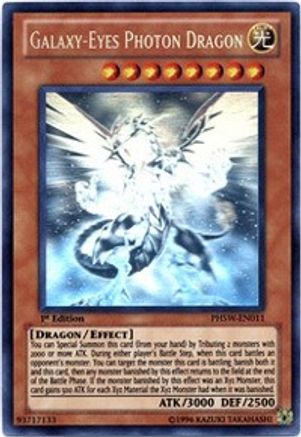 Galaxy-Eyes Photon Dragon (Ghost Rare) (PHSW-EN011) - Photon Shockwave 1st Edition