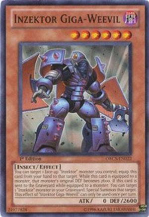 Inzektor Giga-Weevil (ORCS-EN022) - Order of Chaos Unlimited