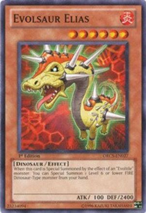 Evolsaur Elias (ORCS-EN027) - Order of Chaos 1st Edition
