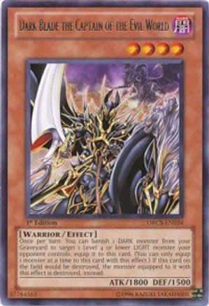 Dark Blade the Captain of the Evil World (ORCS-EN034) - Order of Chaos 1st Edition