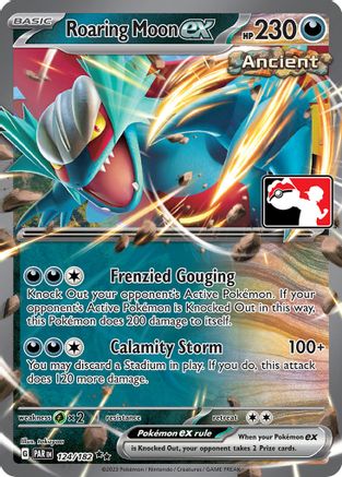 Roaring Moon ex 124  - Holofoil Prize Pack Series Cards - Double Rare