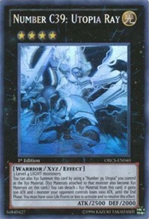 Number C39: Utopia Ray (Ghost Rare) (ORCS-EN040) - Order of Chaos Unlimited
