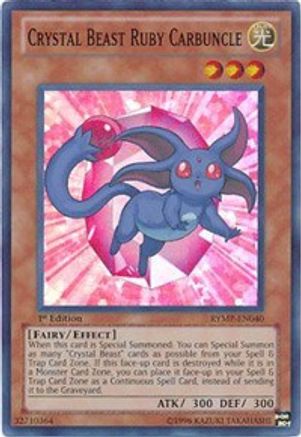 Crystal Beast Ruby Carbuncle (RYMP-EN040) - Ra Yellow Mega Pack 1st Edition