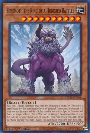 Behemoth the King of a Hundred Battles (MP24-EN364) - 25th Anniversary Tin: Dueling Mirrors 1st Edition