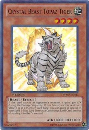 Crystal Beast Topaz Tiger (RYMP-EN043) - Ra Yellow Mega Pack 1st Edition