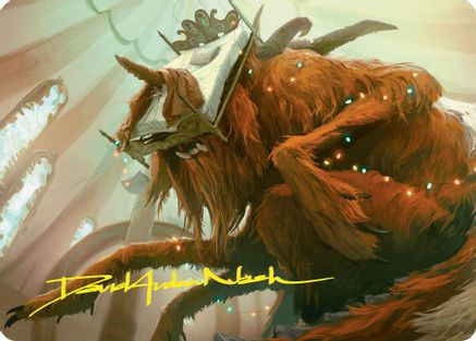 Bedhead Beastie Art Card (Gold-Stamped Signature) (ASDSK-011) - Art Series: Duskmourn: House of Horror