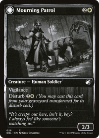 Mourning Patrol (DBL-028) - Innistrad: Double Feature: (Double Faced Transform)