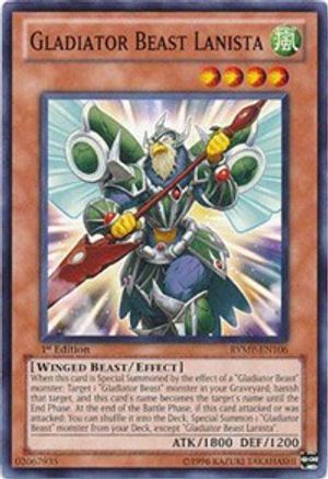Gladiator Beast Lanista (RYMP-EN106) - Ra Yellow Mega Pack 1st Edition