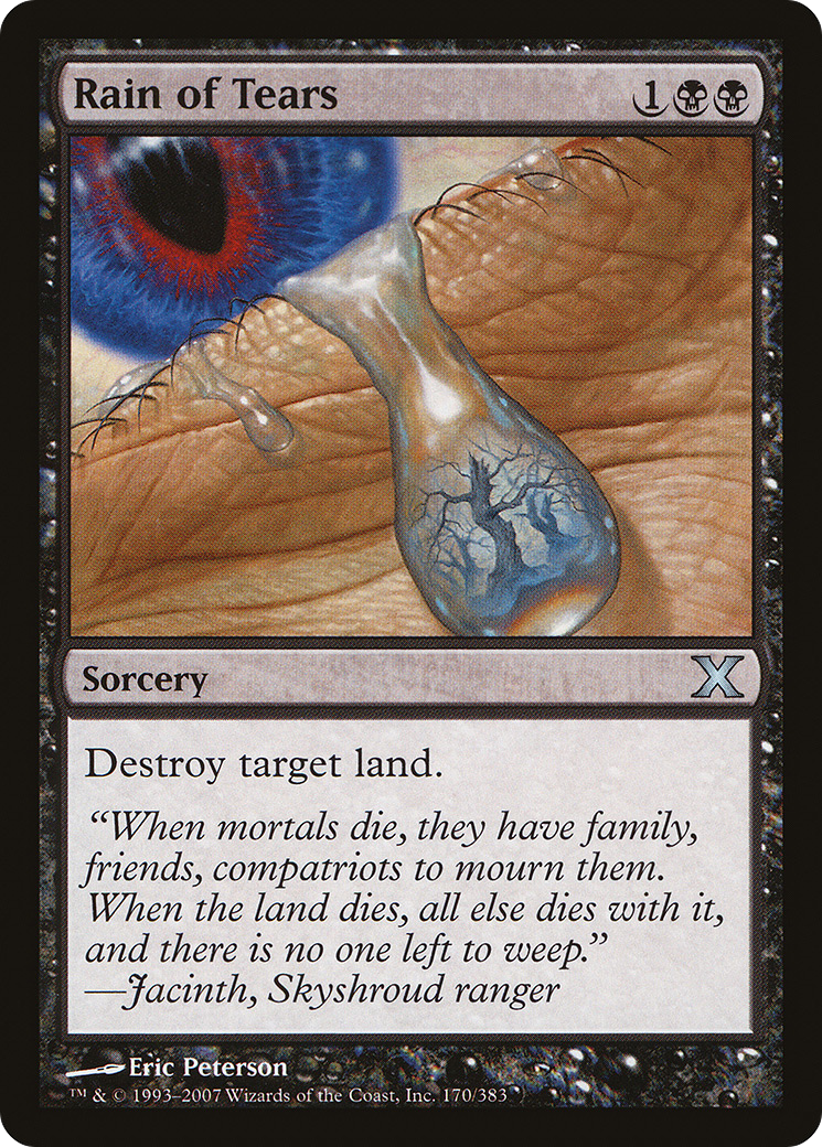 Rain of Tears (10E-170) - Tenth Edition Foil