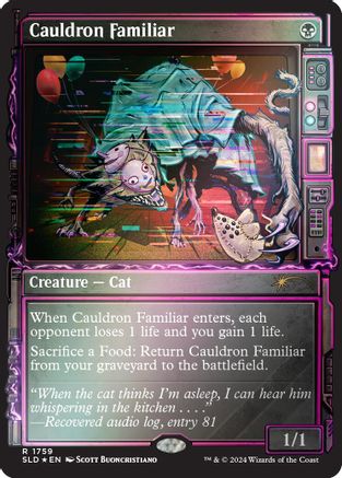 Cauldron Familiar (Rainbow Foil) (SLD-1759) - Secret Lair Drop Series Foil