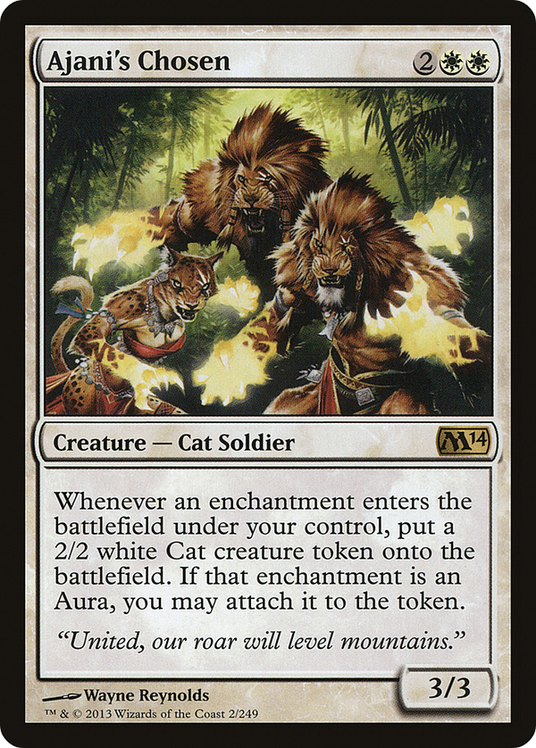 Ajani's Chosen (M14-002) - Magic 2014 Foil