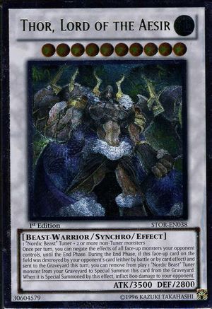 Thor, Lord of the Aesir (UTR) (STOR-EN038) - Storm of Ragnarok Unlimited