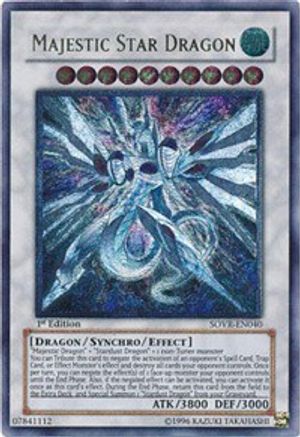 Majestic Star Dragon (UTR) (SOVR-EN040) - Stardust Overdrive Unlimited