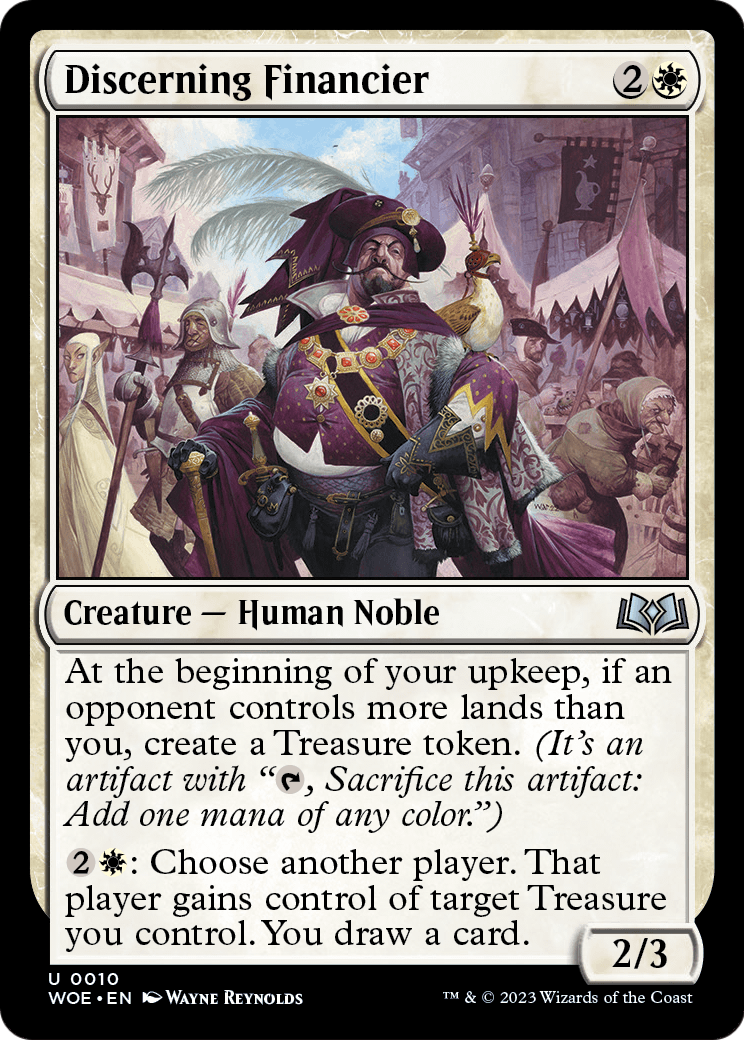 Discerning Financier (WOE-010) - Wilds of Eldraine Foil
