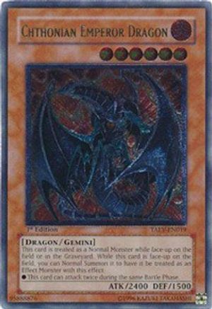 Chthonian Emperor Dragon (UTR) (TAEV-EN019) - Tactical Evolution Unlimited