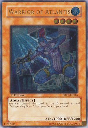 Warrior of Atlantis (UTR) (FOTB-EN016) - Force of the Breaker 1st Edition