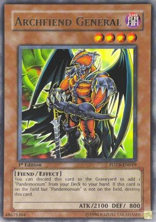 Archfiend General (UTR) (FOTB-EN019) - Force of the Breaker 1st Edition