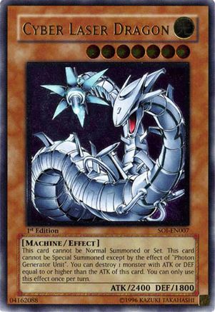 Cyber Laser Dragon (UTR) (SOI-EN007) - Shadow of Infinity 1st Edition