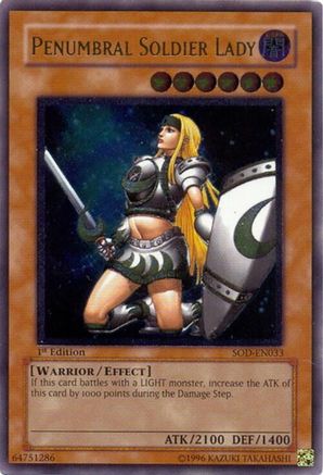 Penumbral Soldier Lady (UTR) (SOD-EN033) - Soul of the Duelist 1st Edition