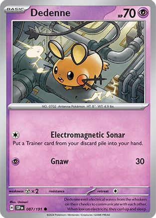 Dedenne 087  SV08 Surging Sparks - Common