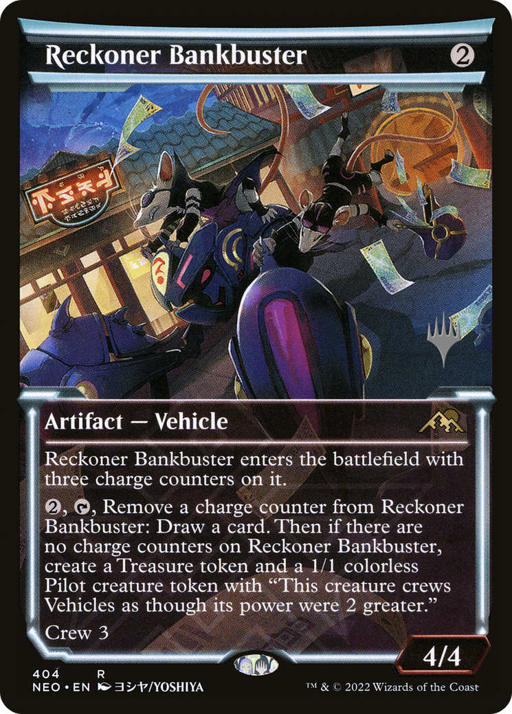 Reckoner Bankbuster (Showcase) (PPBRO-404) - Kamigawa: Neon Dynasty Promos: (Showcase) Foil