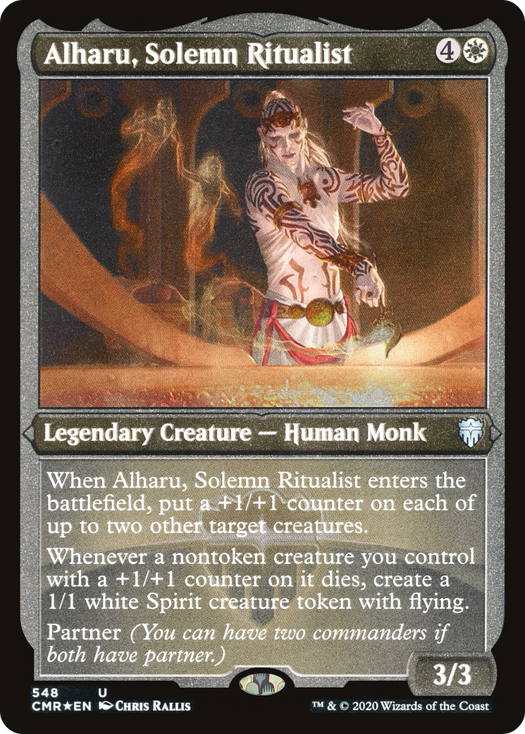 Alharu, Solemn Ritualist (Foil Etched) (CMR-548) - Commander Legends Foil