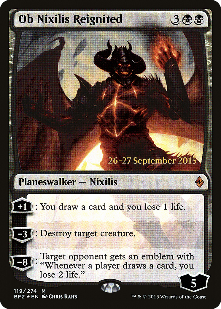 Ob Nixilis Reignited (PRE-119) - Battle for Zendikar Promos Foil
