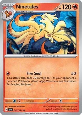 Ninetales 017  SV08 Surging Sparks - Uncommon