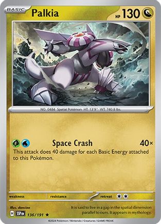 Palkia 136  - Holofoil SV08 Surging Sparks - Rare