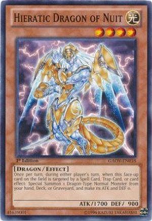 Hieratic Dragon of Nuit (GAOV-EN018) - Galactic Overlord 1st Edition