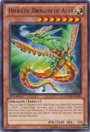 Hieratic Dragon of Asar (GAOV-EN024) - Galactic Overlord 1st Edition