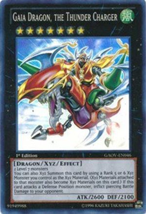 Gaia Dragon, the Thunder Charger (GAOV-EN046) - Galactic Overlord 1st Edition