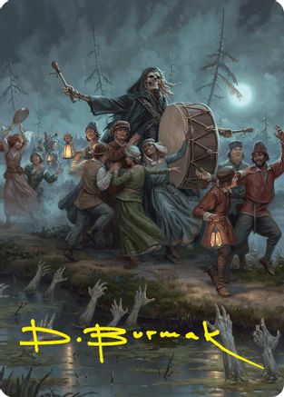 Blasphemous Edict Art Card (35/54) (Gold-Stamped Signature) (ASFDN-035) - Art Series: Foundations