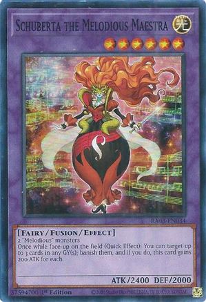 Schuberta the Melodious Maestra (RA03-EN034) - Quarter Century Bonanza 1st Edition