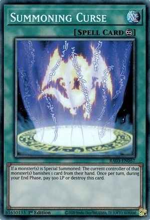 Summoning Curse (PCR) (RA03-EN057) - Quarter Century Bonanza 1st Edition