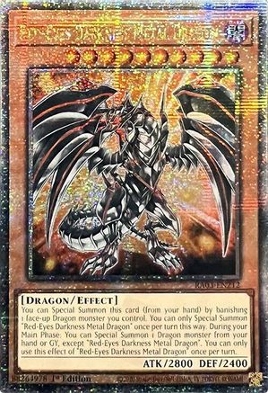 Red-Eyes Darkness Metal Dragon (Quarter Century Secret Rare) (RA03-EN212) - Quarter Century Bonanza 1st Edition