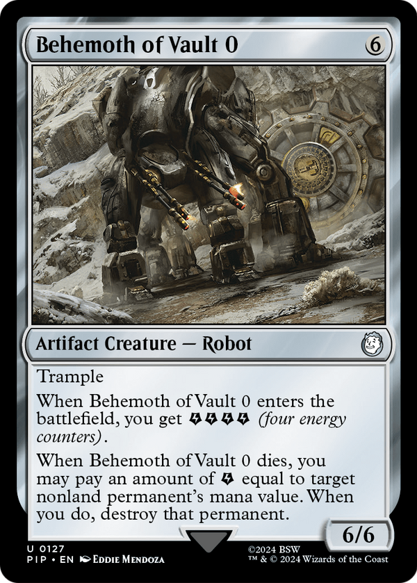 Behemoth of Vault 0 (PIP-127) - Fallout Foil