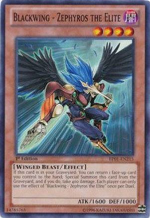 Blackwing - Zephyros the Elite (BP01-EN215) - Battle Pack: Epic Dawn 1st Edition