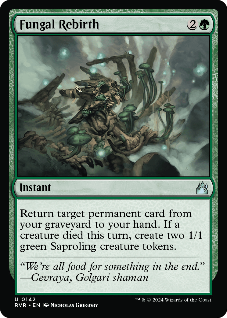 Fungal Rebirth (RVR-142) - Ravnica Remastered