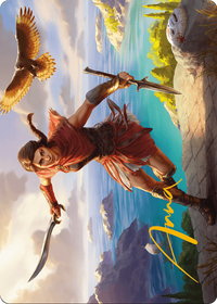 Kassandra, Eagle Bearer Art Card (Gold-Stamped Signature) (ASACR-006) - Assassin's Creed Art Series (Borderless)