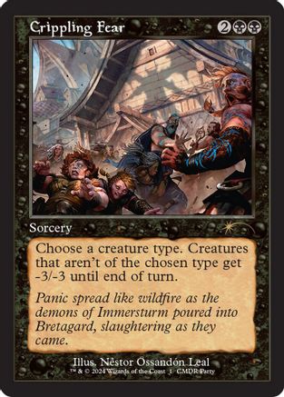 Crippling Fear (Retro Frame) (WPN-001) - WPN & Gateway Promos Foil