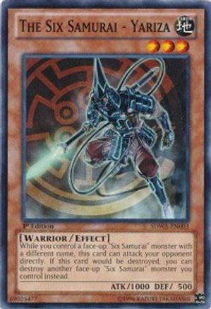 The Six Samurai - Yariza (SDWA-EN003) - Structure Deck: Samurai Warlords 1st Edition