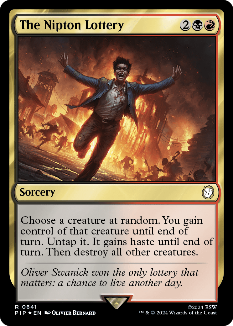 The Nipton Lottery (Surge Foil) (PIP-641) - Fallout Foil