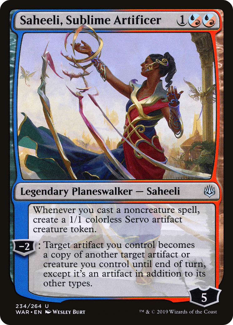 Saheeli, Sublime Artificer (WAR-234) - War of the Spark Foil