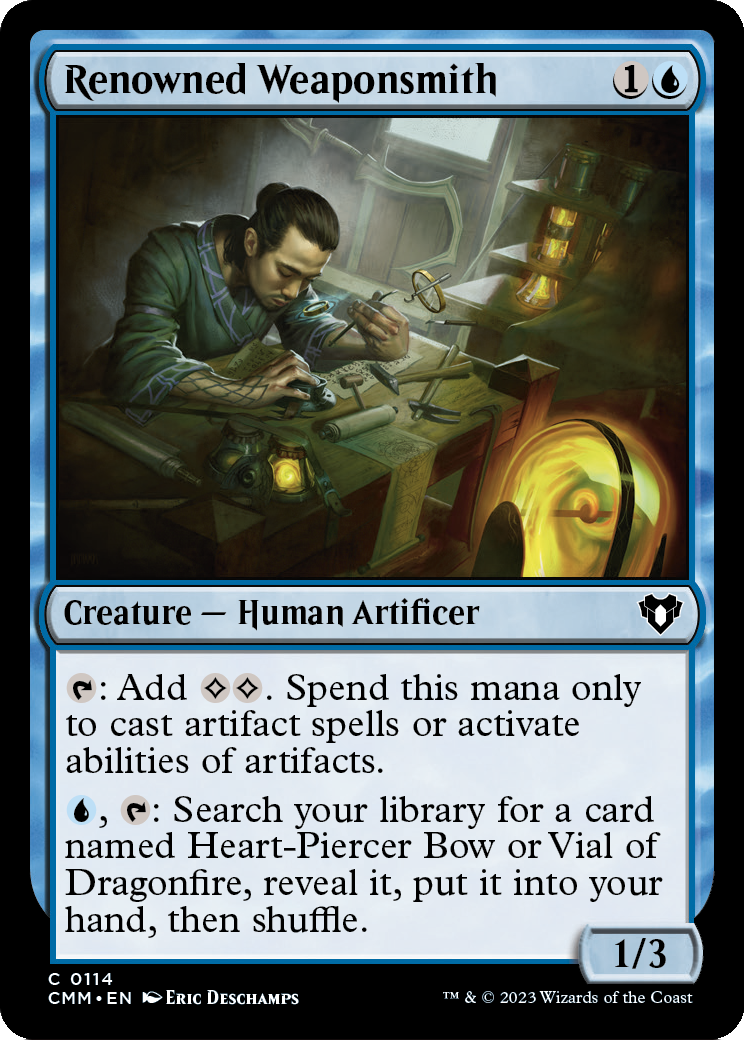 Renowned Weaponsmith (CMM-114) - Commander Masters