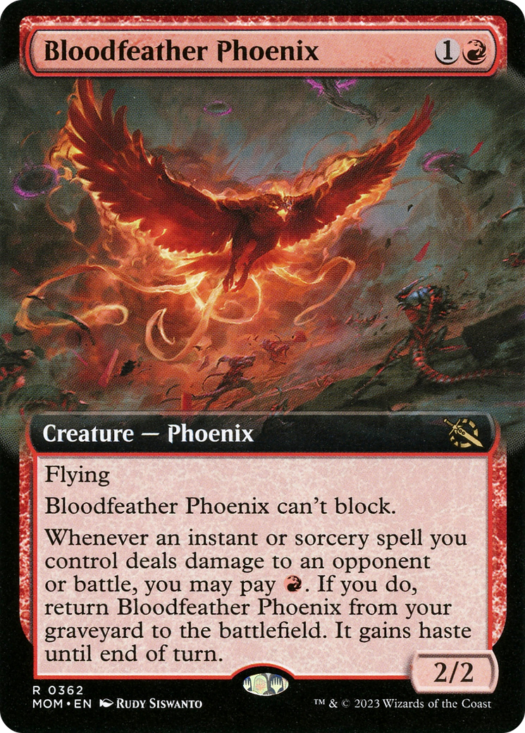 Bloodfeather Phoenix (Extended Art) (MOM-362) - March of the Machine: (Extended Art) Foil